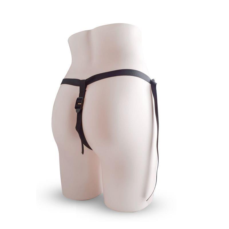 Regulowany strap on z realistycznym dildo Toyz4lovers fioletowy 14 cm - obrazek 2