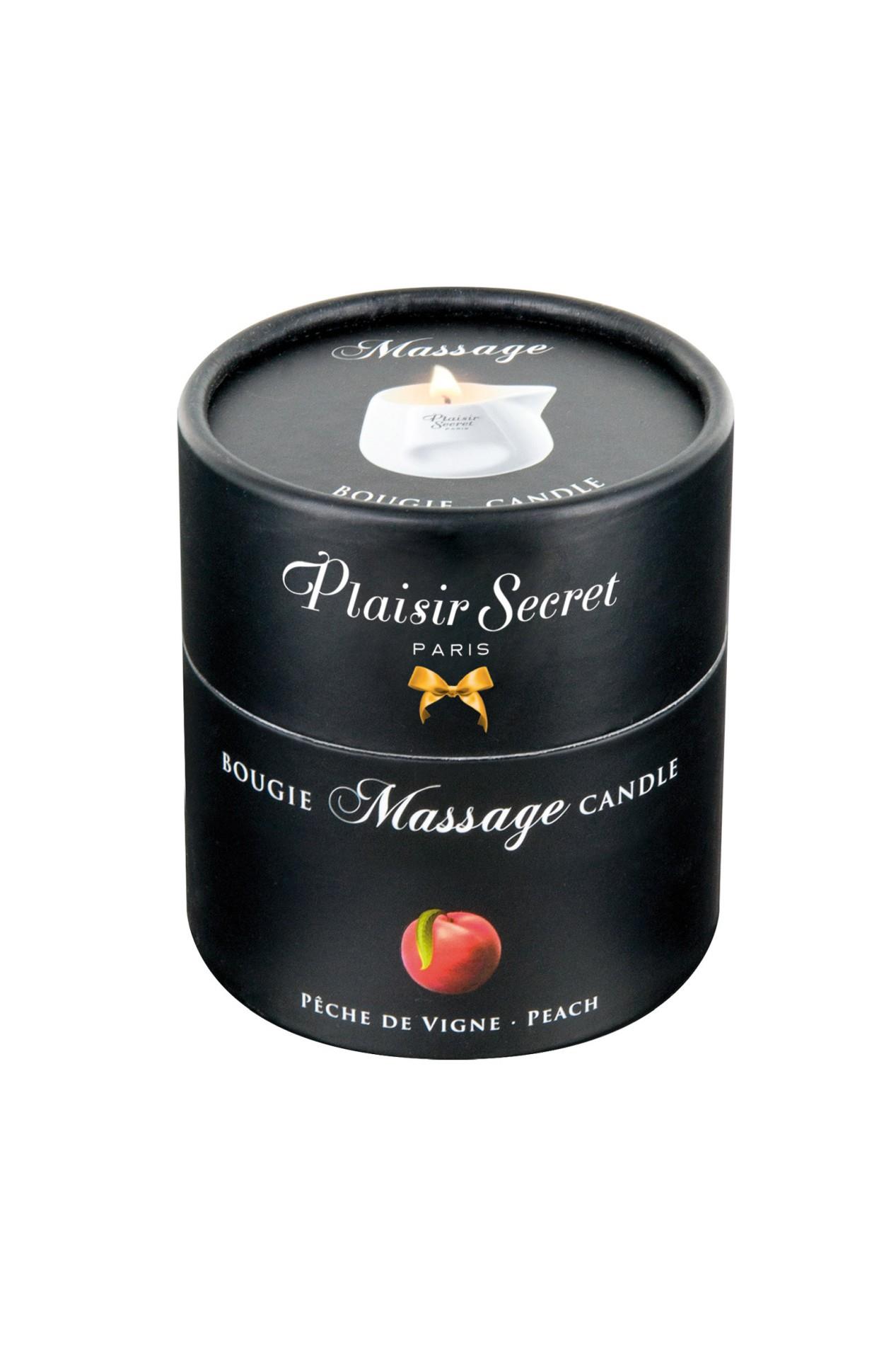 Świeca do masażu brzoskwiniowa Plaisir Secret 80ml