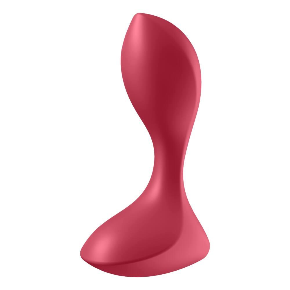 Wibrator analny Satisfyer Backdoor Lover czerwony silikonowy USB 11 cm - obrazek 2