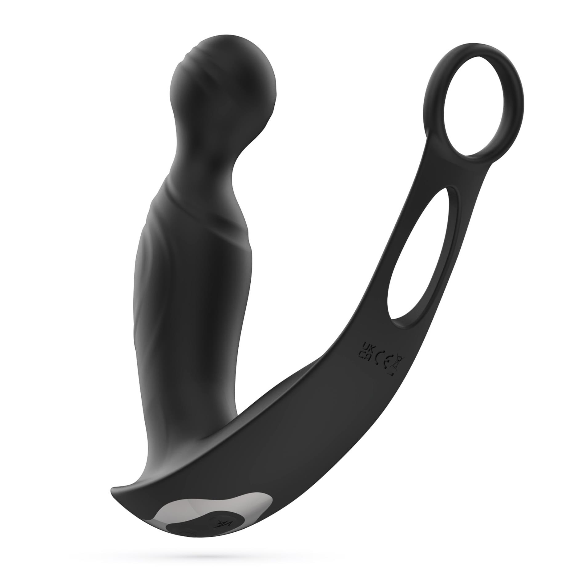 Masażer prostaty Crushious Flamma z pilotem 16 cm