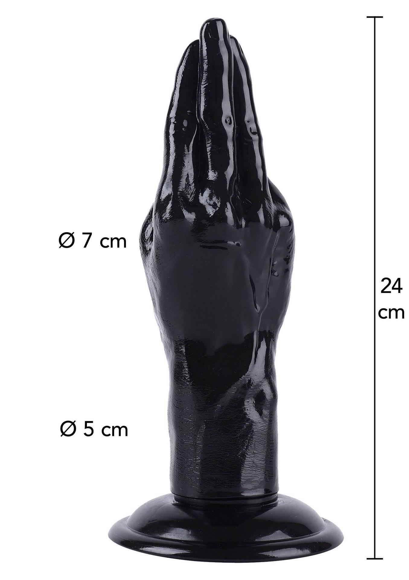 Hand Fucker XL Hidden Desire czarny 24 cm - obrazek 2