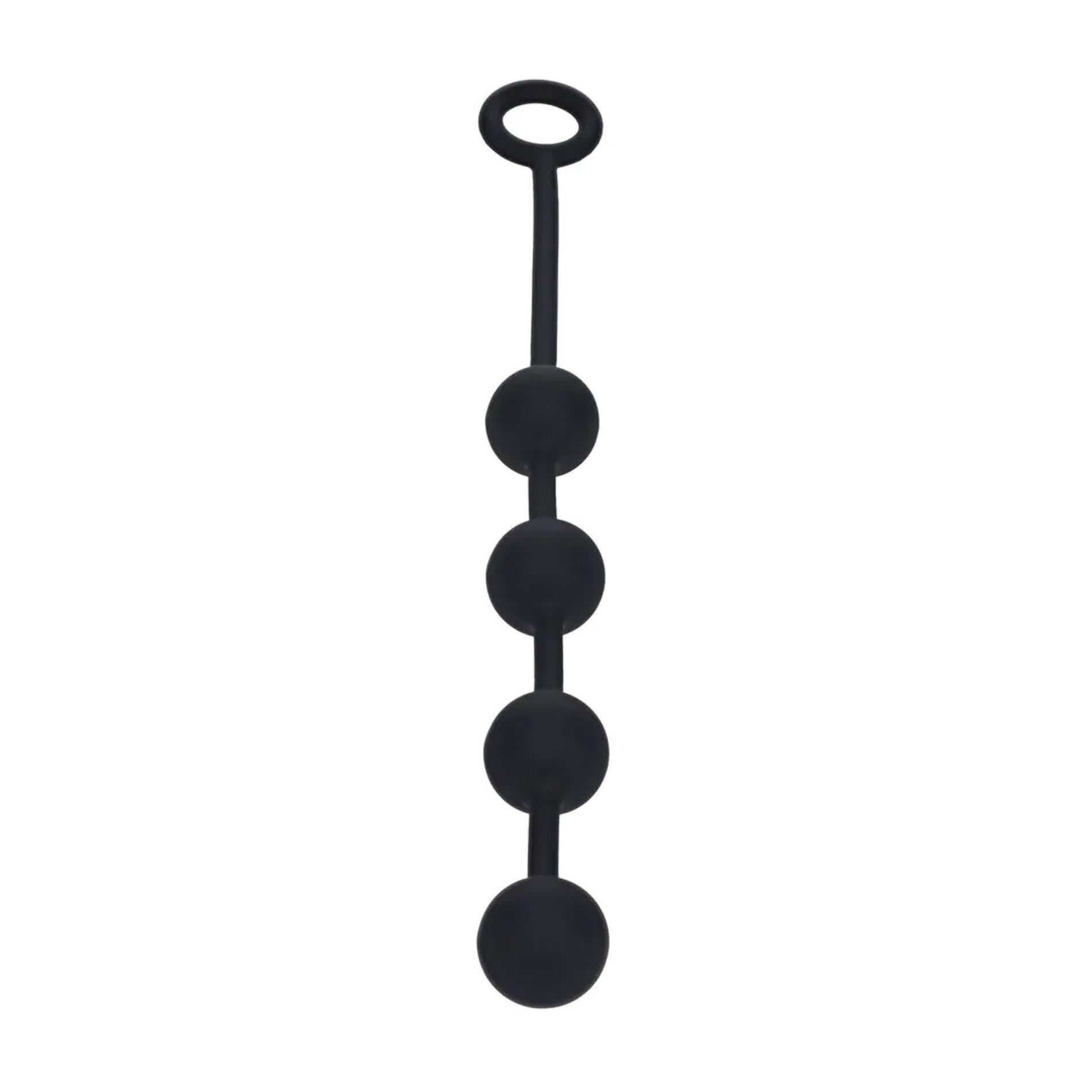 Kulki analne silikonowe Levelz M 30 mm czarny - obrazek 3