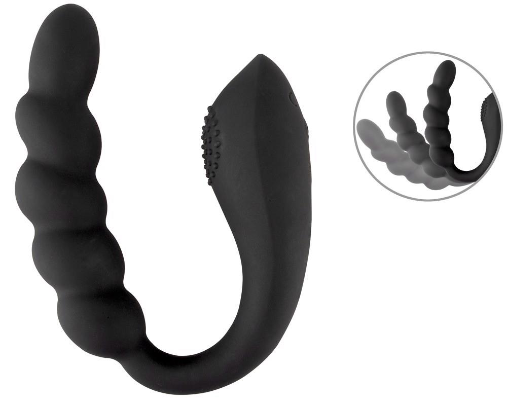 Wibrator analny giętki Black Velvets silikonowy USB 26 cm - obrazek 4