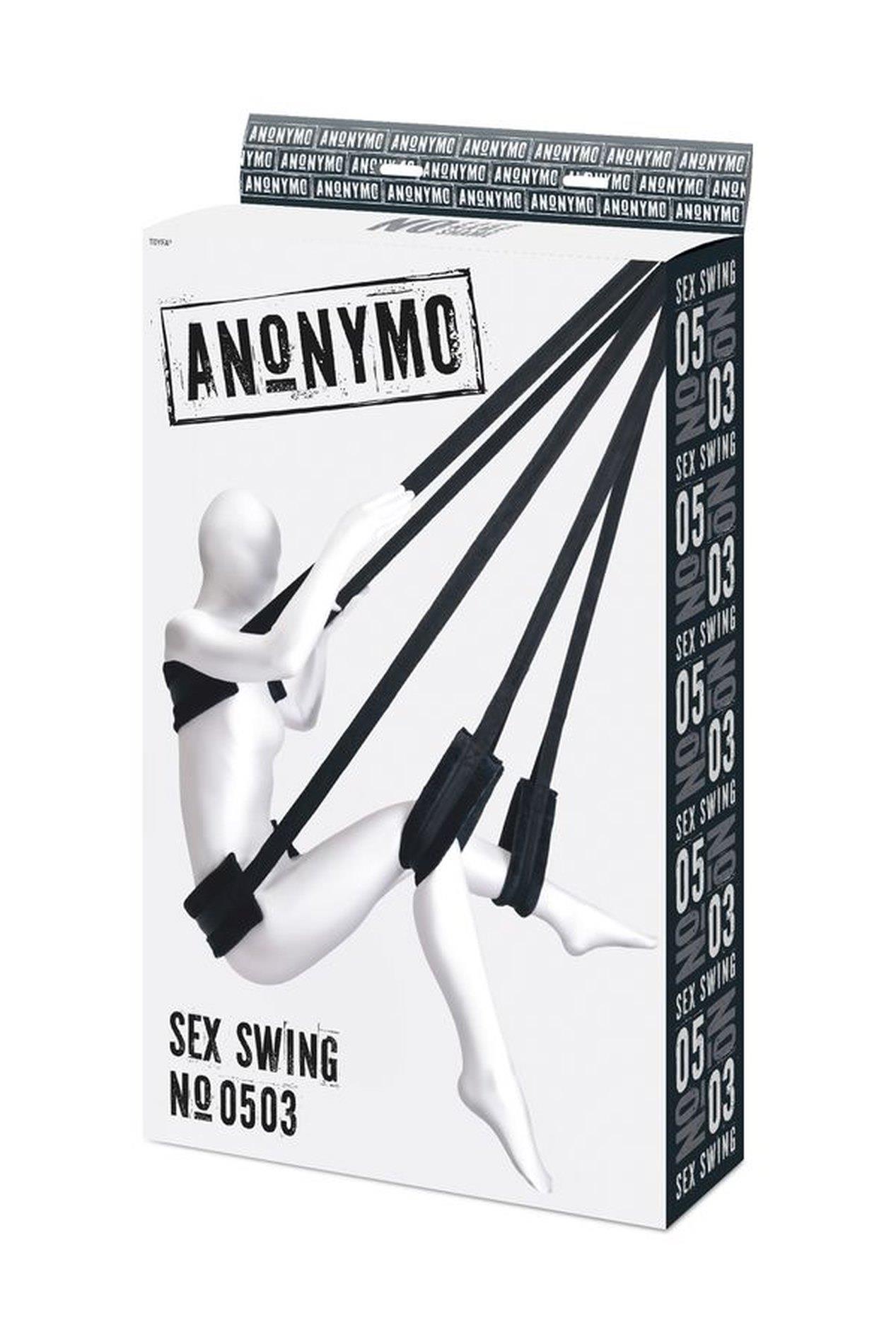 Anonymo Sex swing, Velour, black - obrazek 4