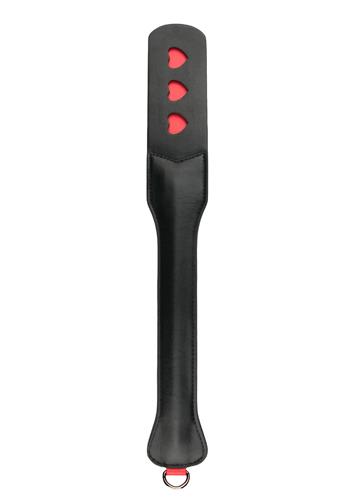 Packa skórzana EasyToys z sercami czarna 47 cm