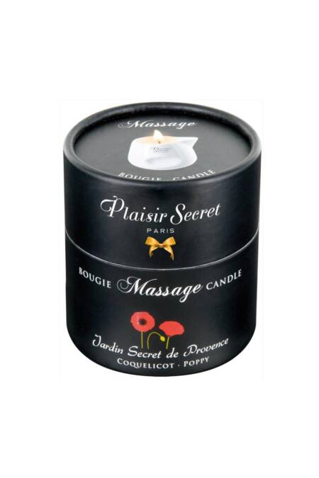 Świeca do masażu kwiat maku Plaisir Secret 80ml