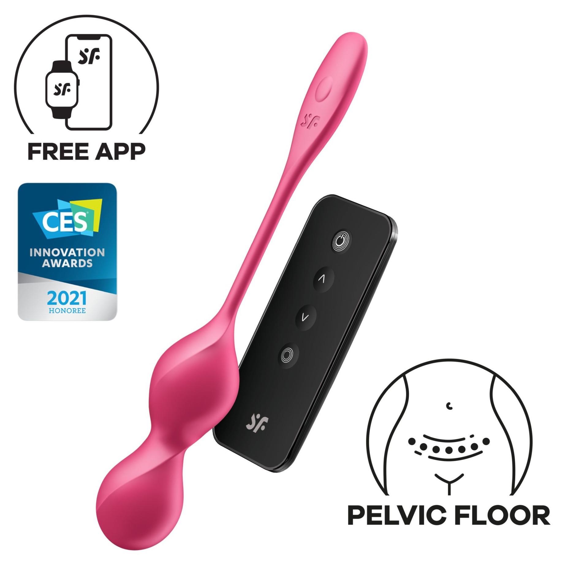 Wibrujące silikonowe kulki miłości Satisfyer Love Birds 2 z aplikacją - obrazek 4