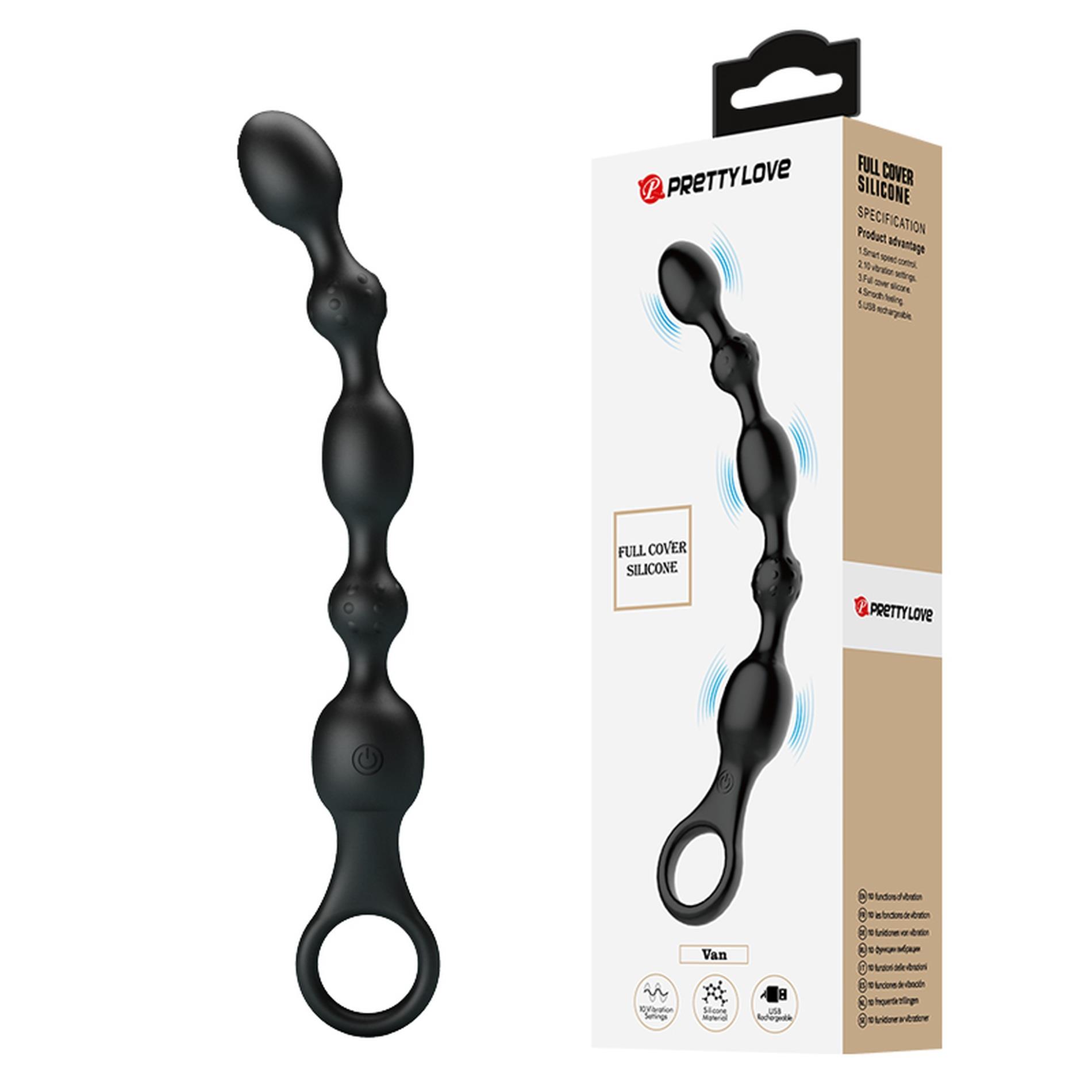Wibrator analny koralikowy Pretty Love Van silikonowy 10 trybów USB - obrazek 2