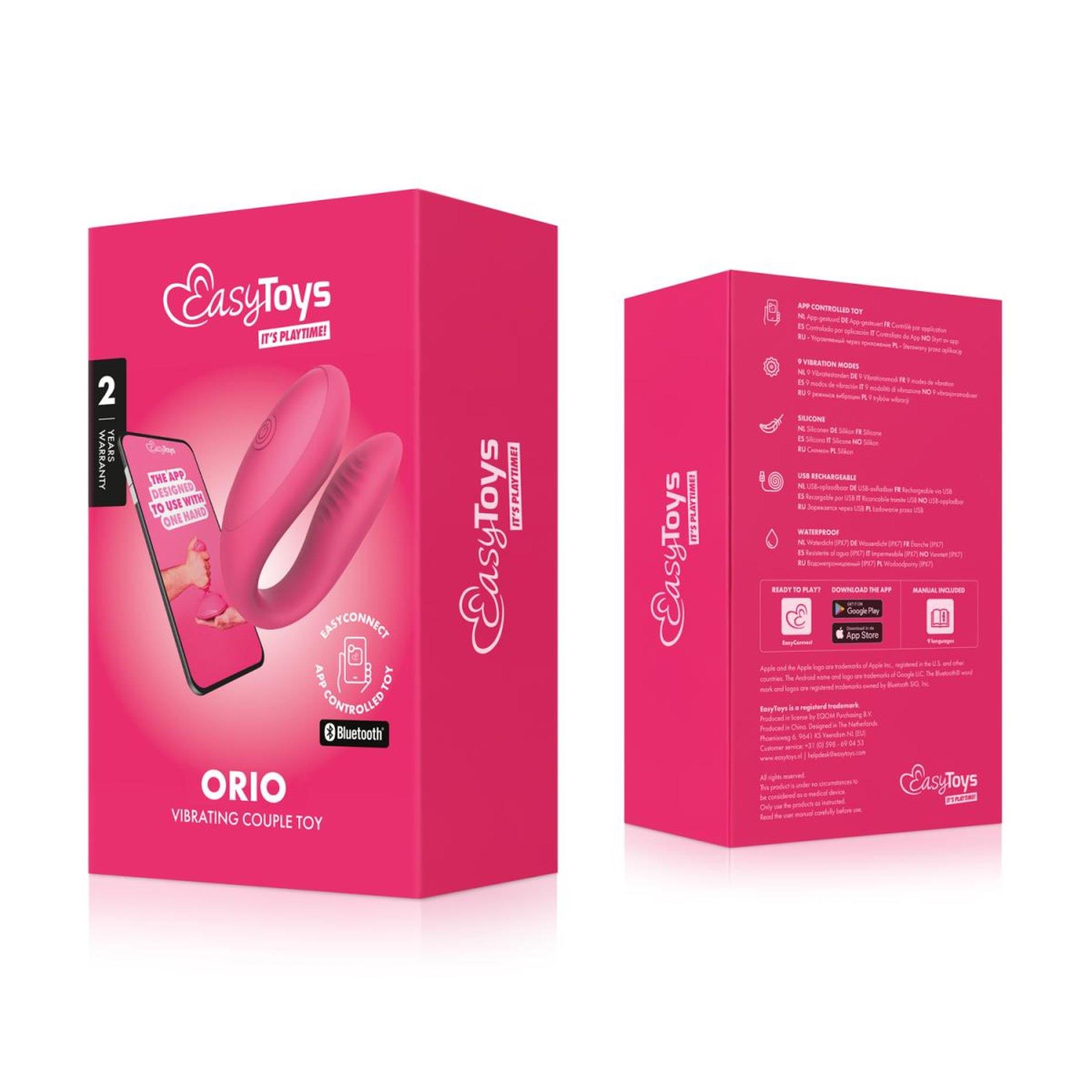 Wibrator dla par EasyConnect Orio sterowany aplikacją - obrazek 4