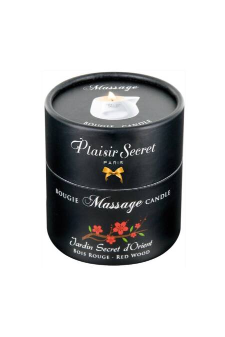 Świeca do masażu Plaisir Secret czerwone drewno 80ml