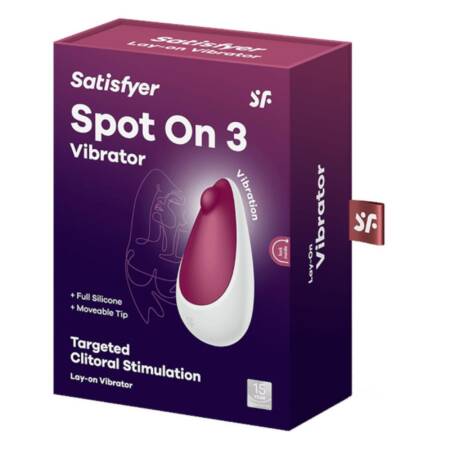 Wibrator Satisfyer Spot On 3 berry stymulator łechtaczki silikonowy USB
