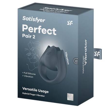 Pierścień wibrujący 2w1 silikonowy Satisfyer Perfect Pair 2 USB wodoodporny