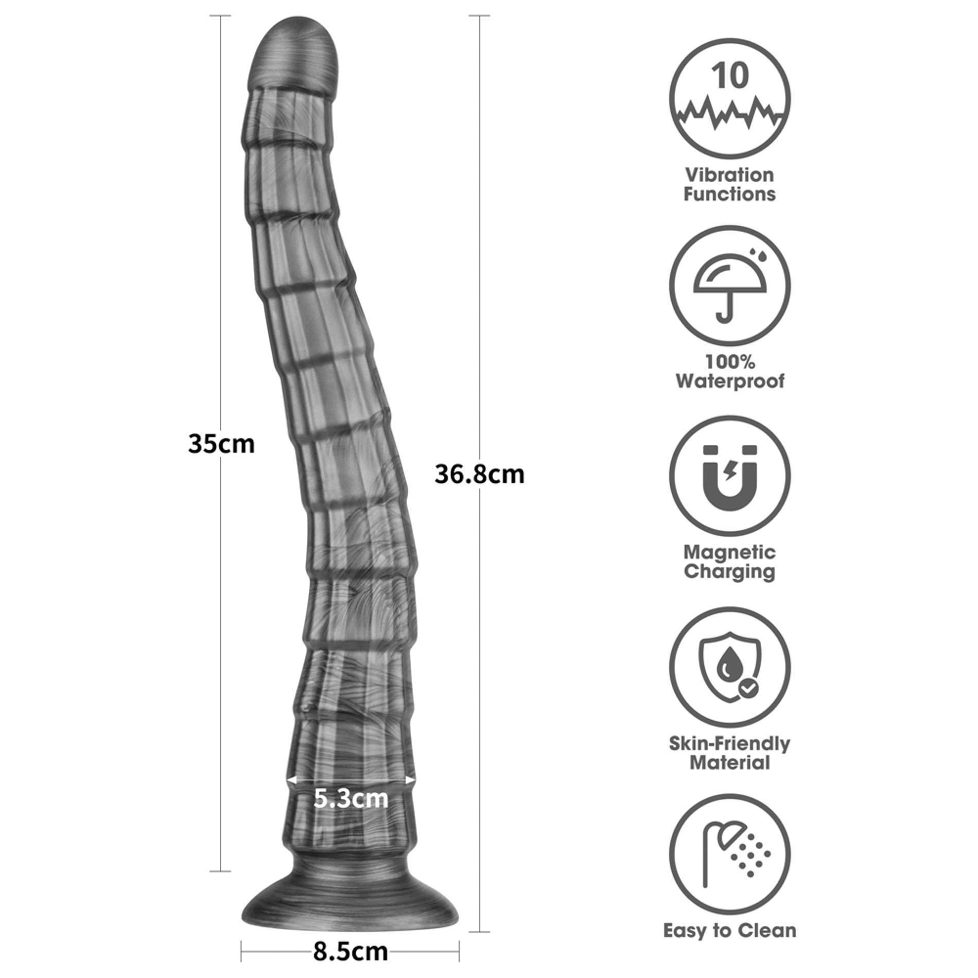14.5" King Sized Vibrating Vibrax Slider - obrazek 4