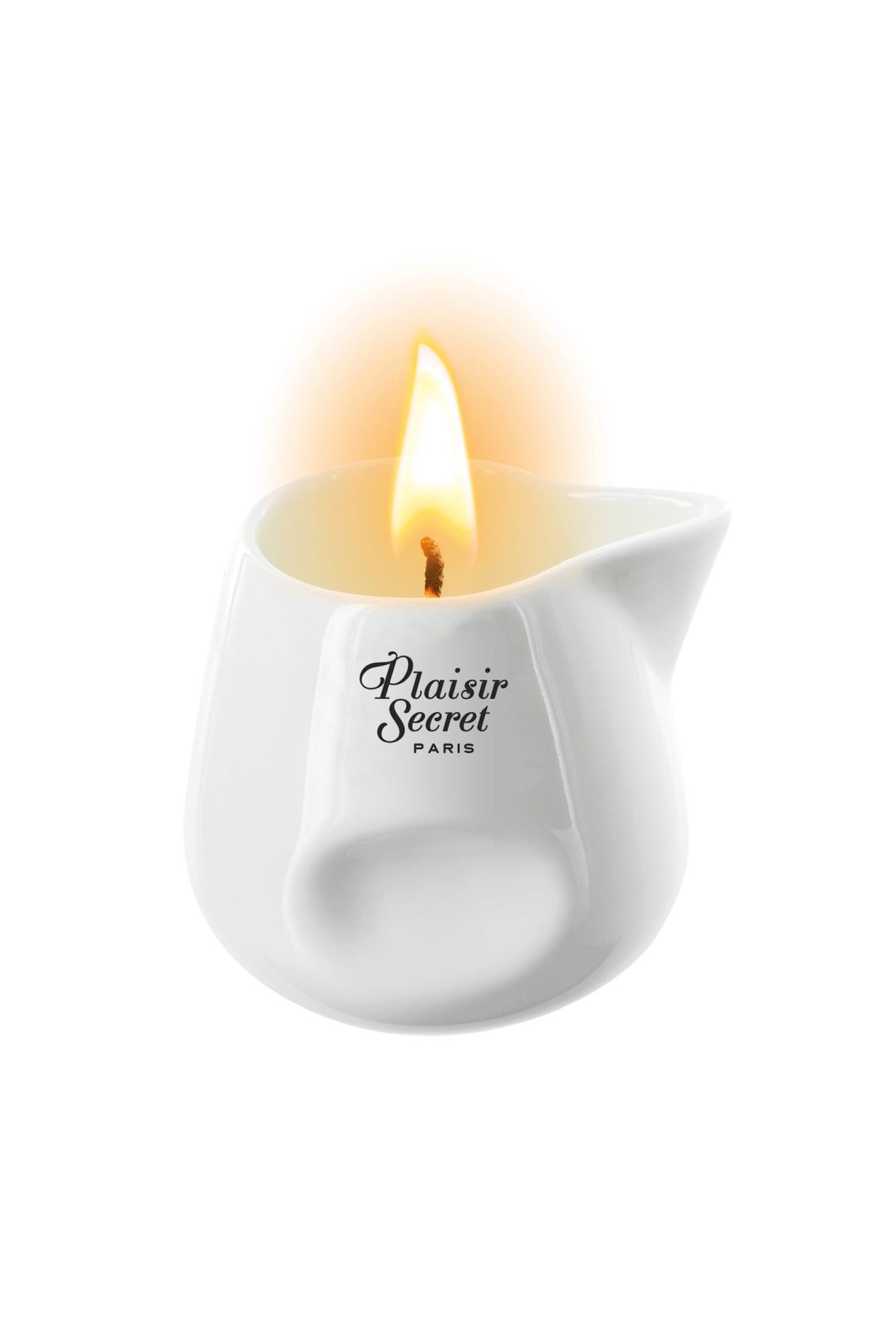 Świeca do masażu brzoskwiniowa Plaisir Secret 80ml - obrazek 3