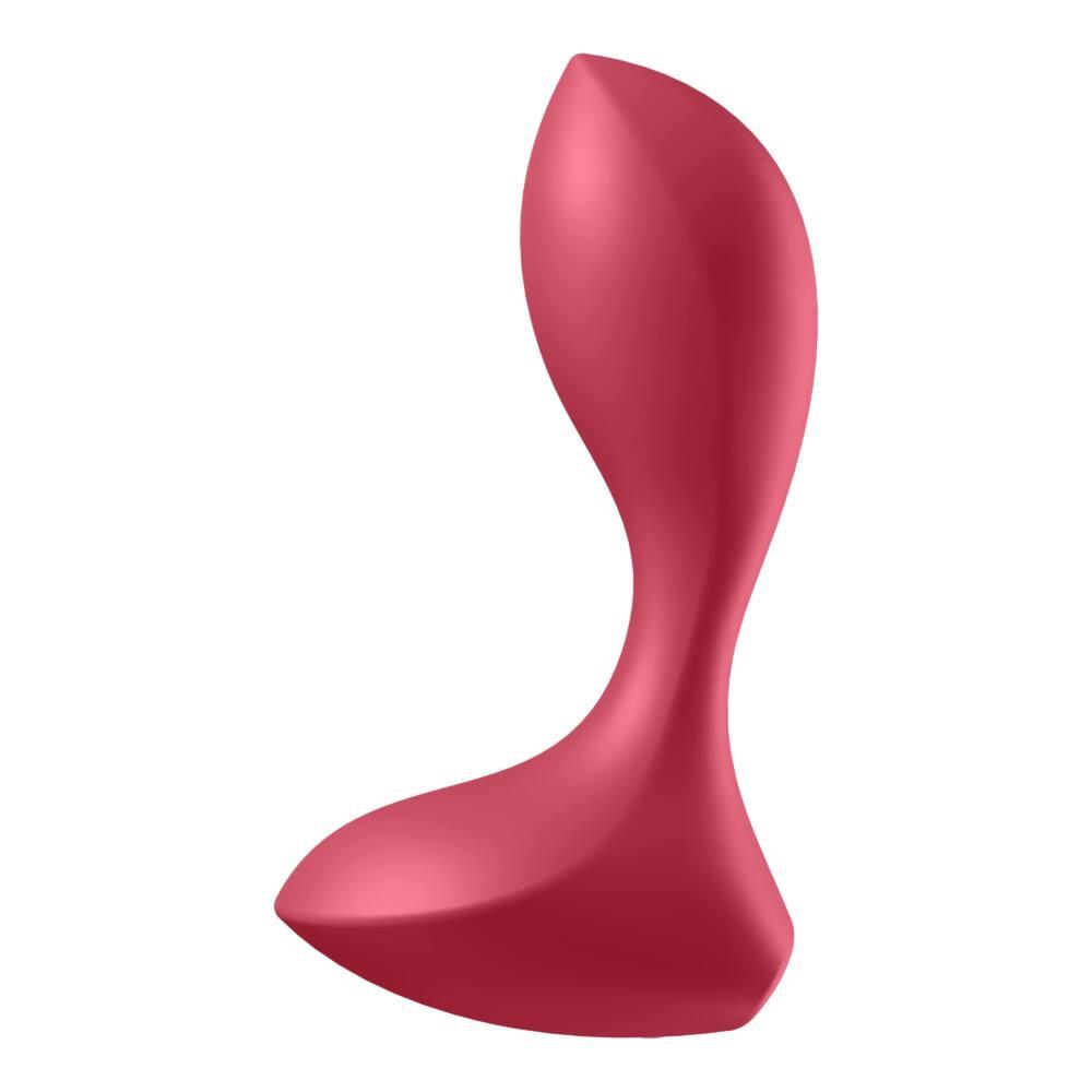 Wibrator analny Satisfyer Backdoor Lover czerwony silikonowy USB 11 cm - obrazek 4