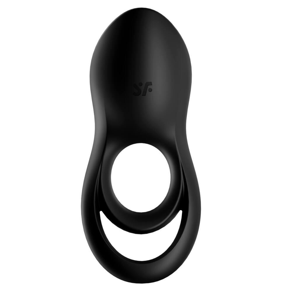 Pierścień wibrujący podwójny Satisfyer Legendary Duo czarny silikonowy - obrazek 3