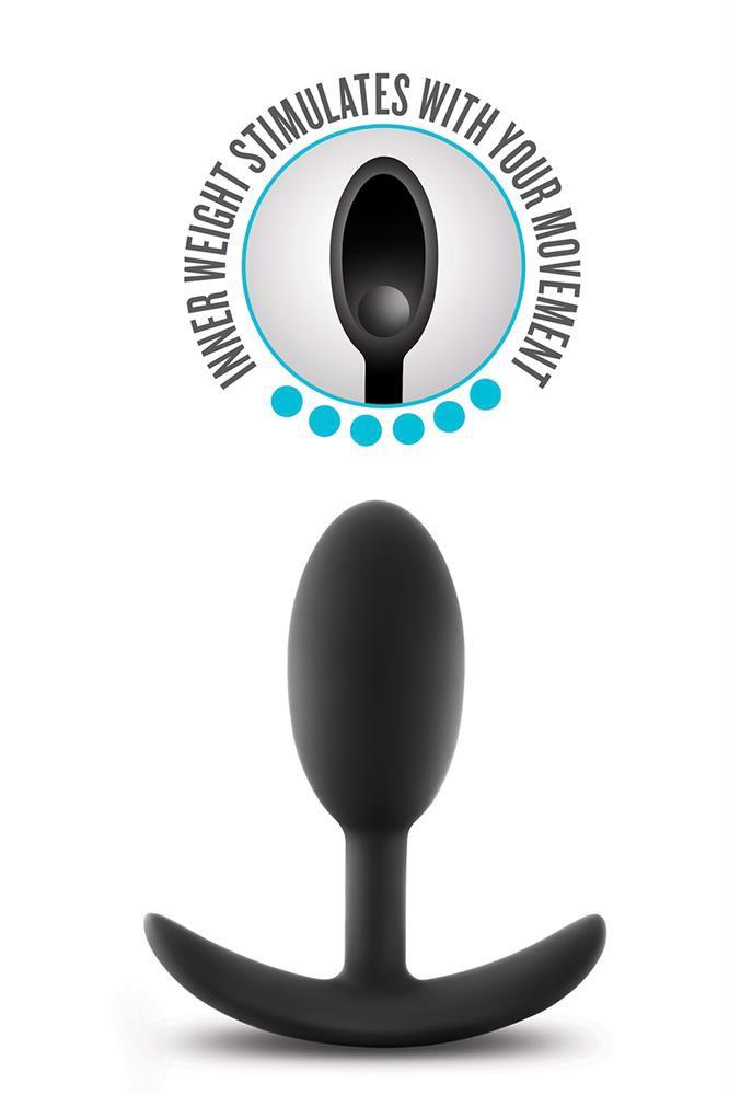 Korek analny Blush Anal Adventures Vibra Slim Plug medium - obrazek 2