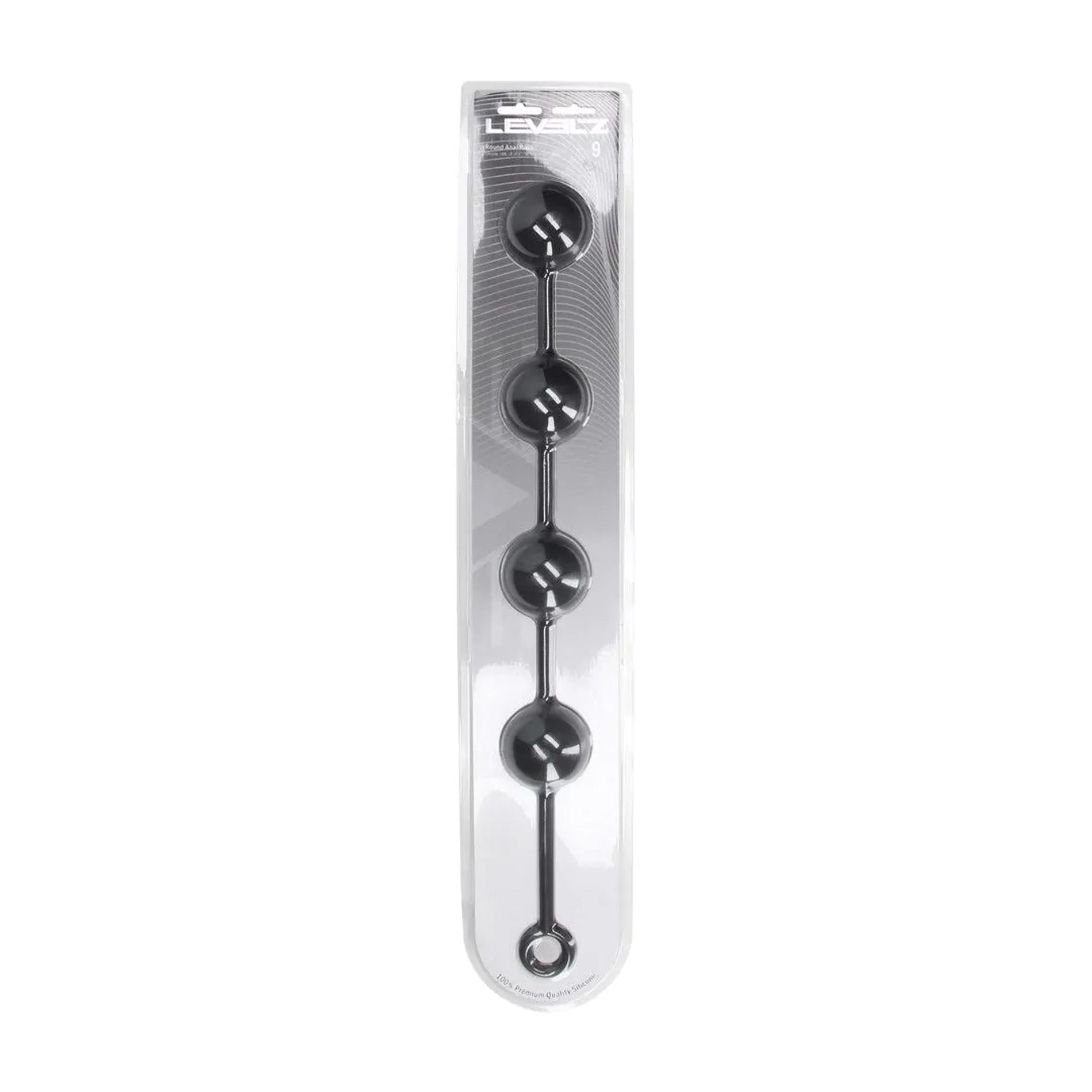 Kulki analne silikonowe Levelz XXL 6 cm czarny - obrazek 2