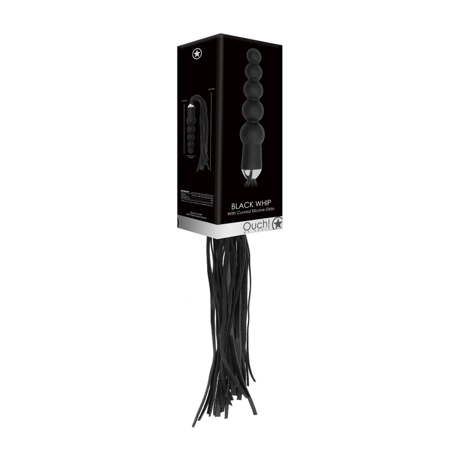 Bicz z zakrzywionym dildo silikonowym Ouch 49 cm - obrazek 3