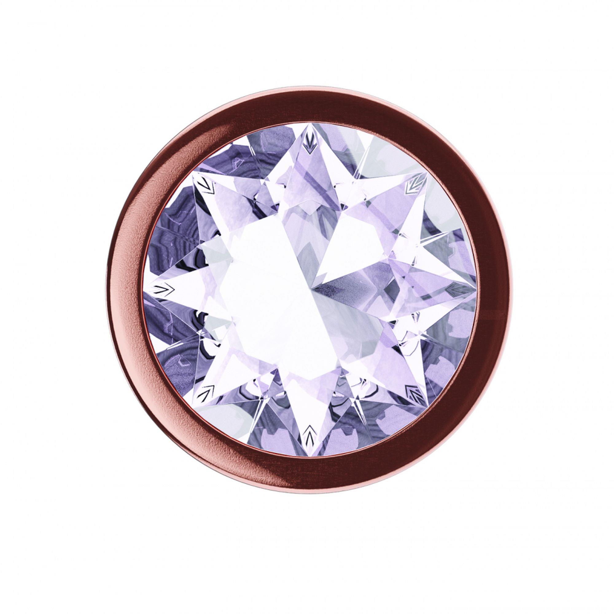 Plug-Butt Plug Diamond Moonstone Shine S Rose Gold - obrazek 3