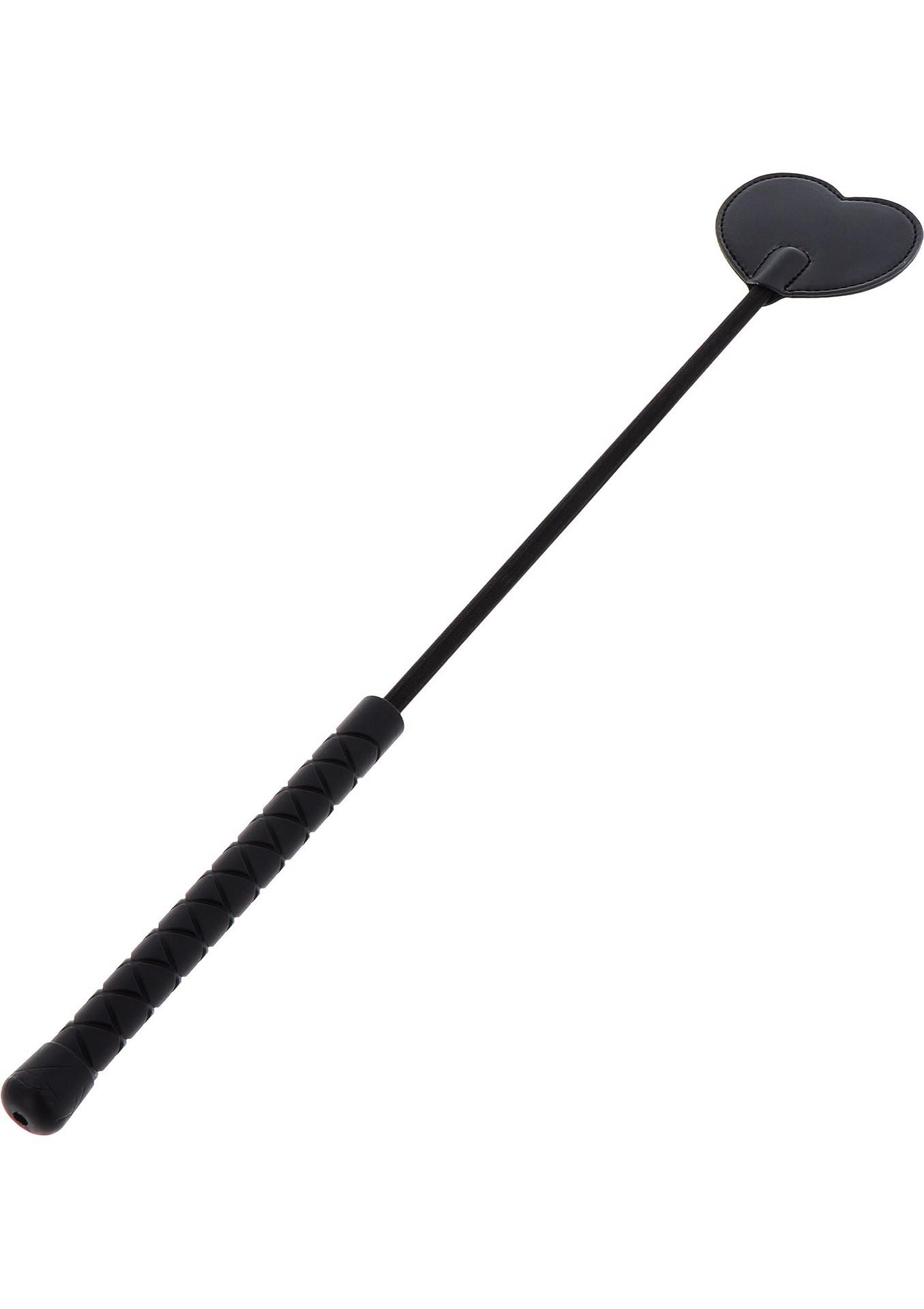 Pejcz z sercem Hidden Desire czarny 45 cm - obrazek 3