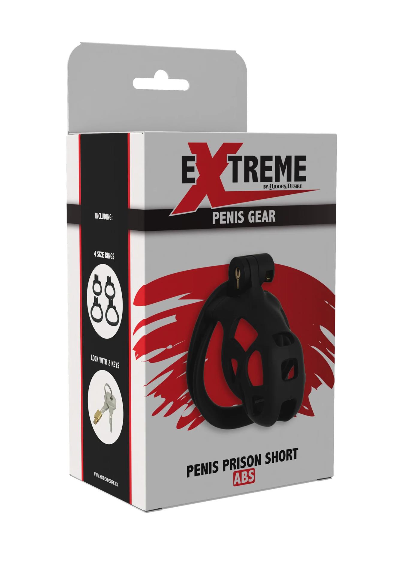 Pas cnoty Hidden Desire Penis Prison czarny 8 cm - obrazek 2