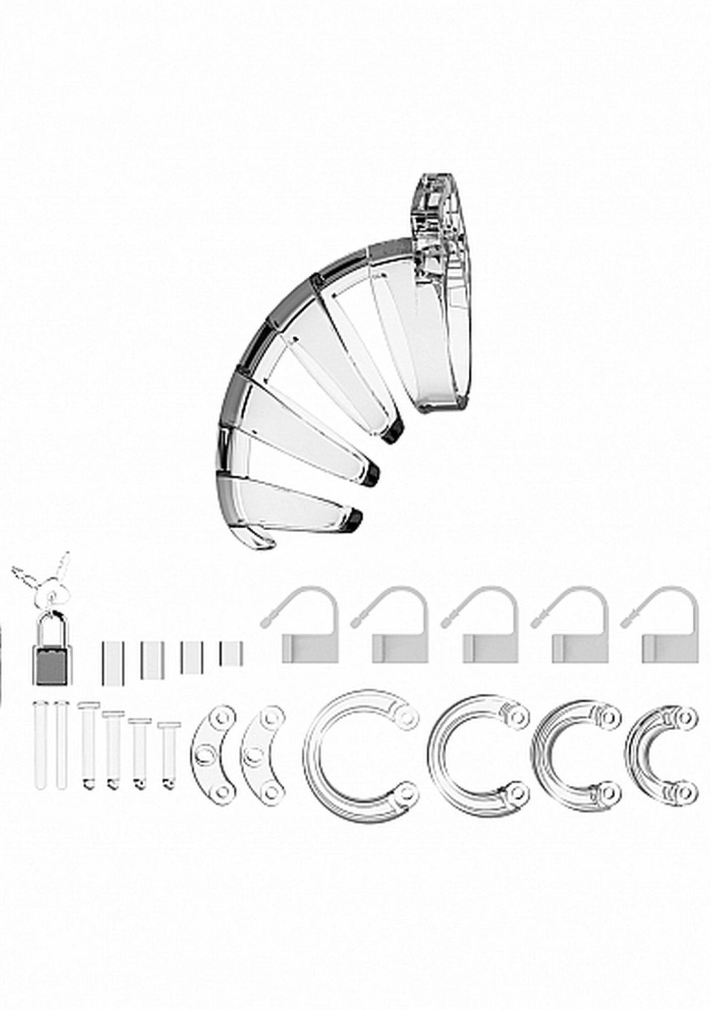 Klatka cnoty ManCage Model 02 przezroczysta 3.5" - obrazek 4