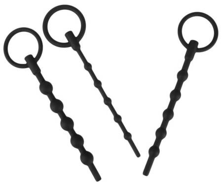 Zestaw 3 silikonowych penis plugów Penisplug 16 cm