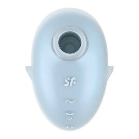 Stymulator łechtaczki Satisfyer Cutie Ghost niebieski USB wodoodporny