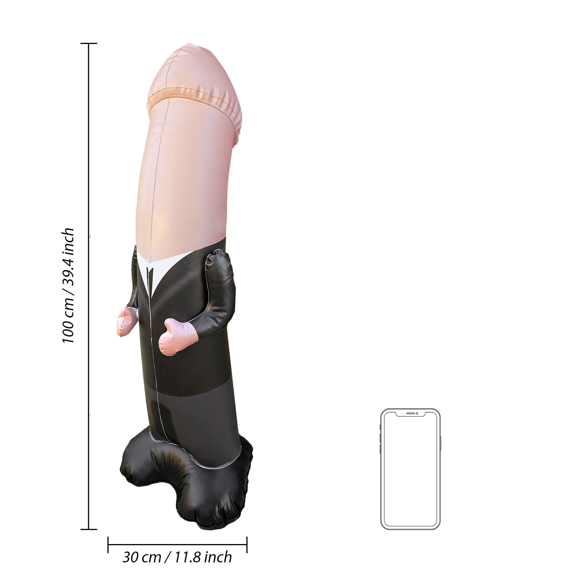 Nadmuchiwany worek bokserski Pan Młody S Line cielisty PVC