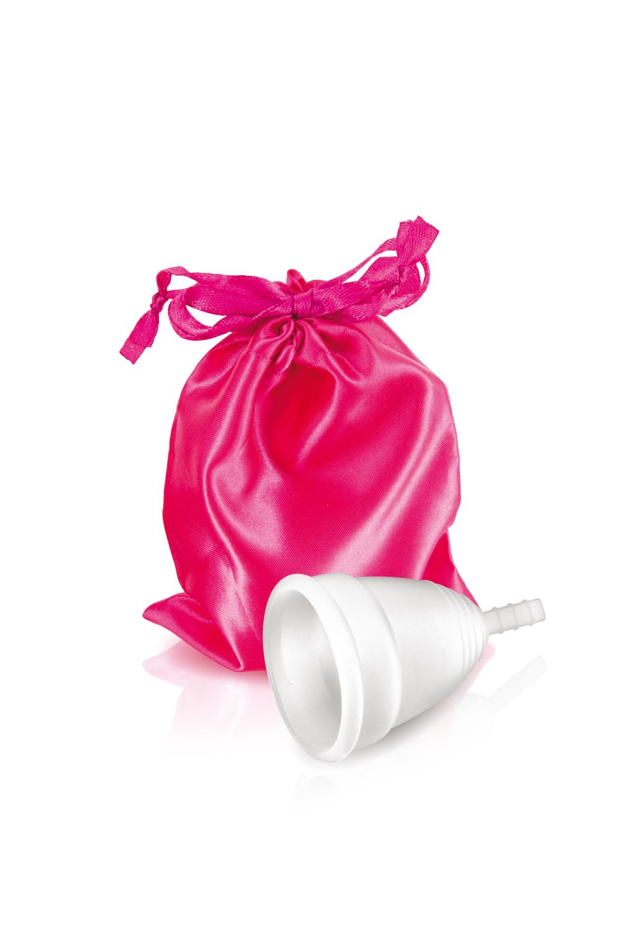 Kubeczek menstruacyjny Yoba biały S silikonowy 70 mm
