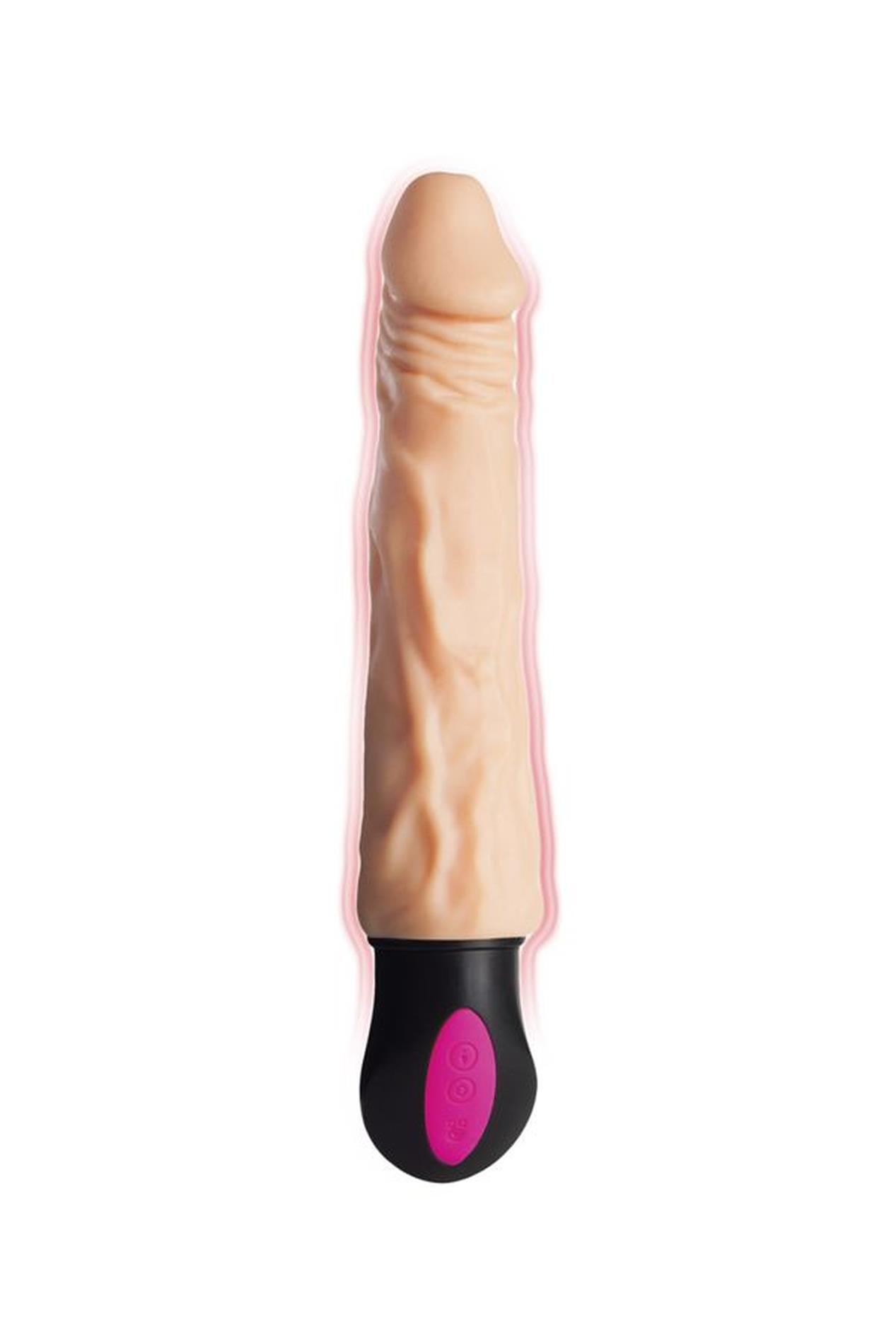 Wibrator realistyczny podgrzewany elastyczny A-Toys Cocksman 20,5 cm - obrazek 3