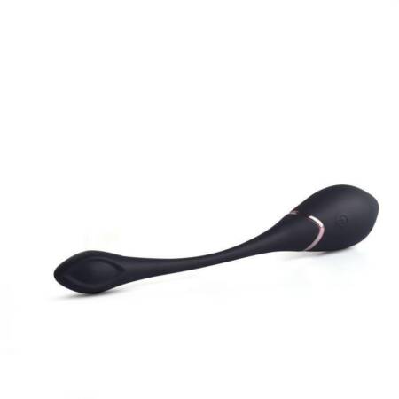 Jajko wibrujące Toyz4lovers silikonowe czarne z pilotem 17 cm