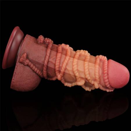Dildo dwuwarstwowe Lovetoy silikonowe 24 cm