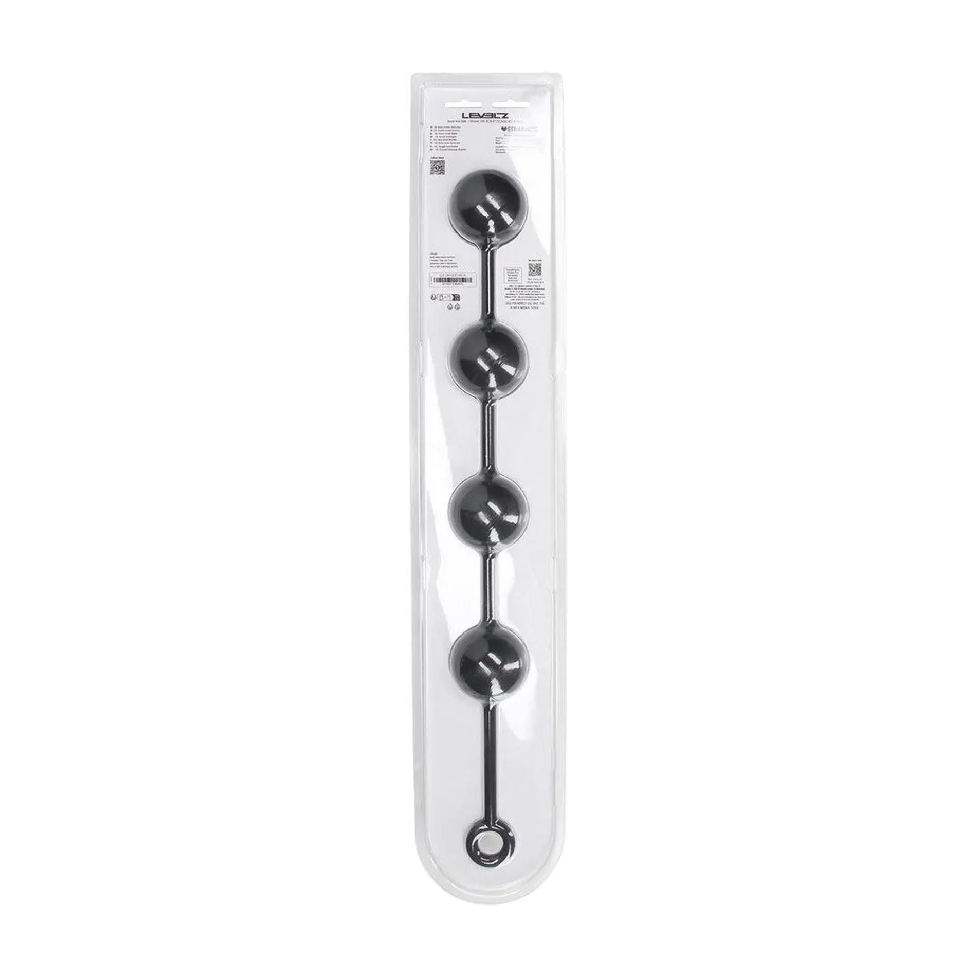 Kulki analne silikonowe Levelz XXL 6 cm czarny - obrazek 4