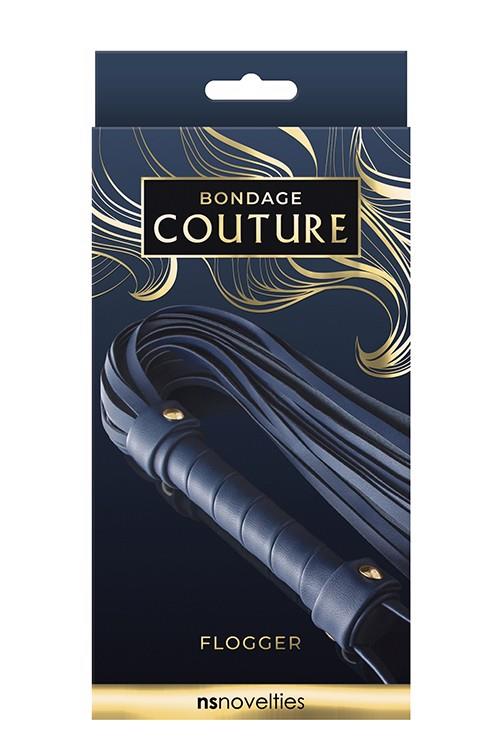 BONDAGE COUTURE FLOGGER BLUE - obrazek 2