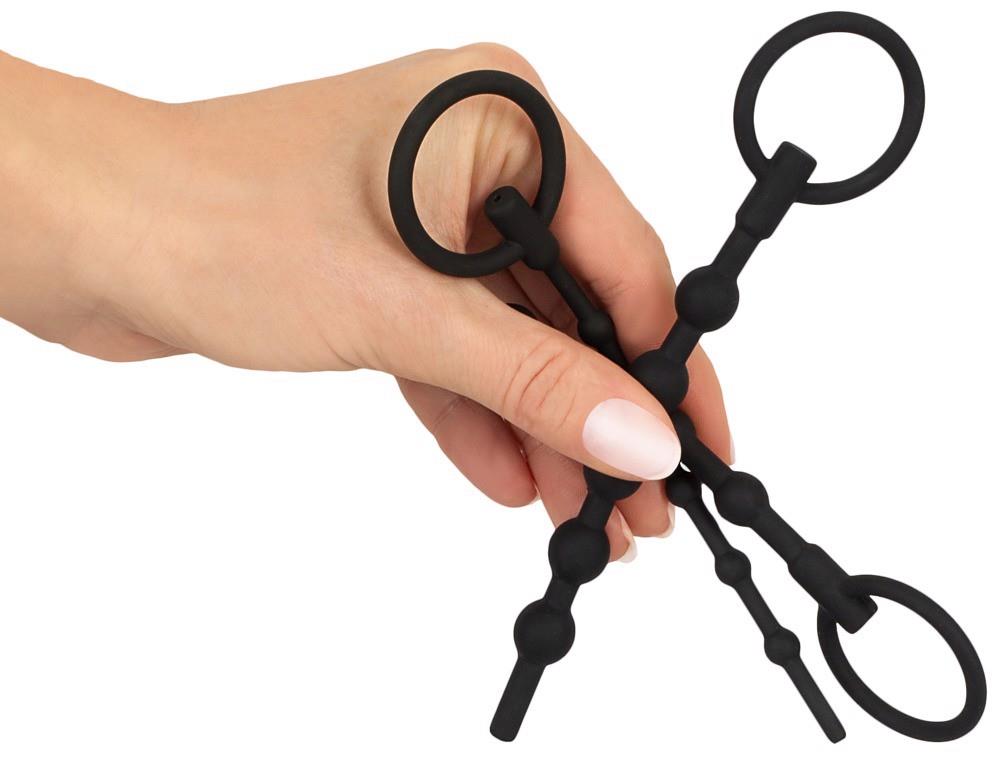 Zestaw 3 silikonowych penis plugów Penisplug 16 cm - obrazek 3
