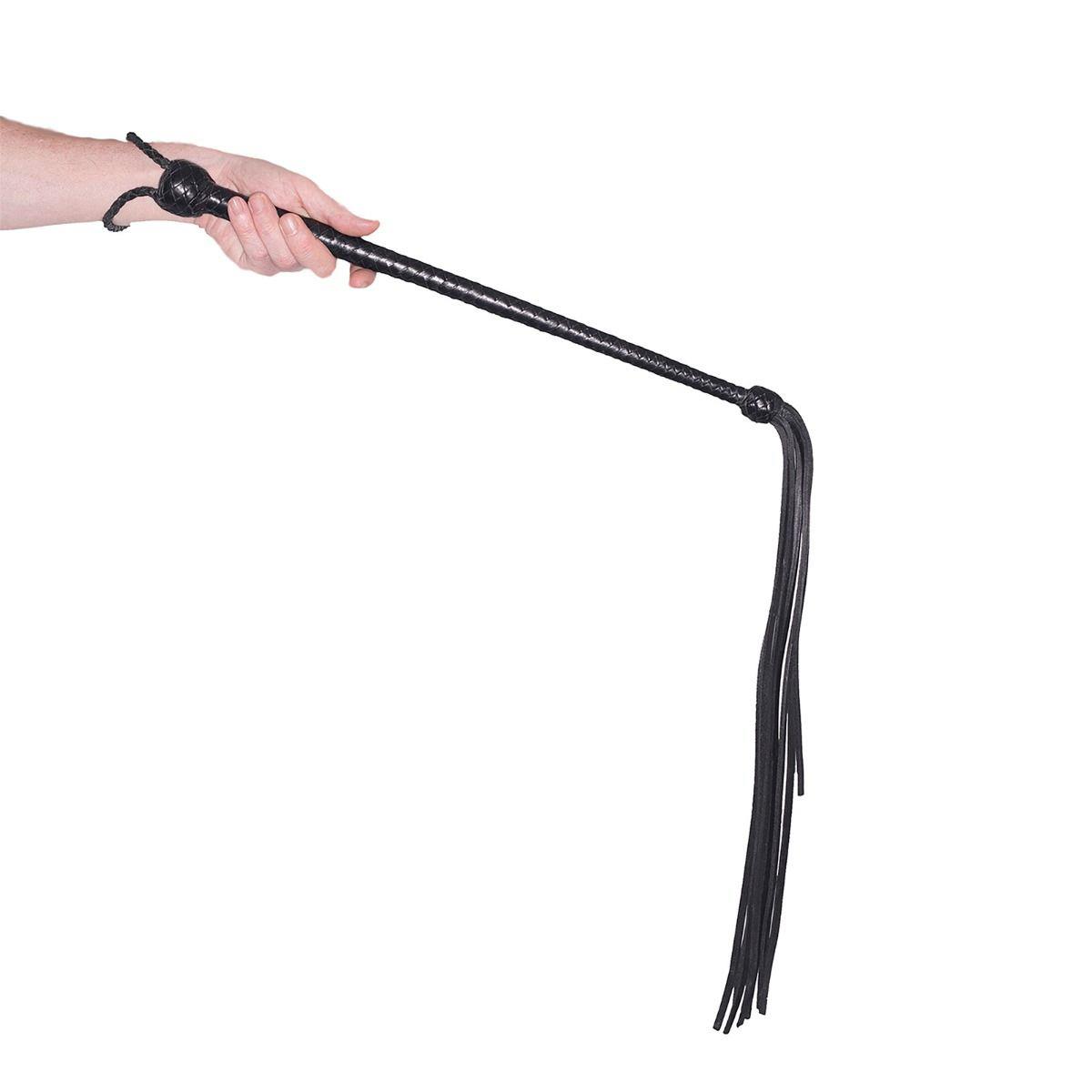 Bicz z długą rękojeścią Prowler RED skórzany - obrazek 3