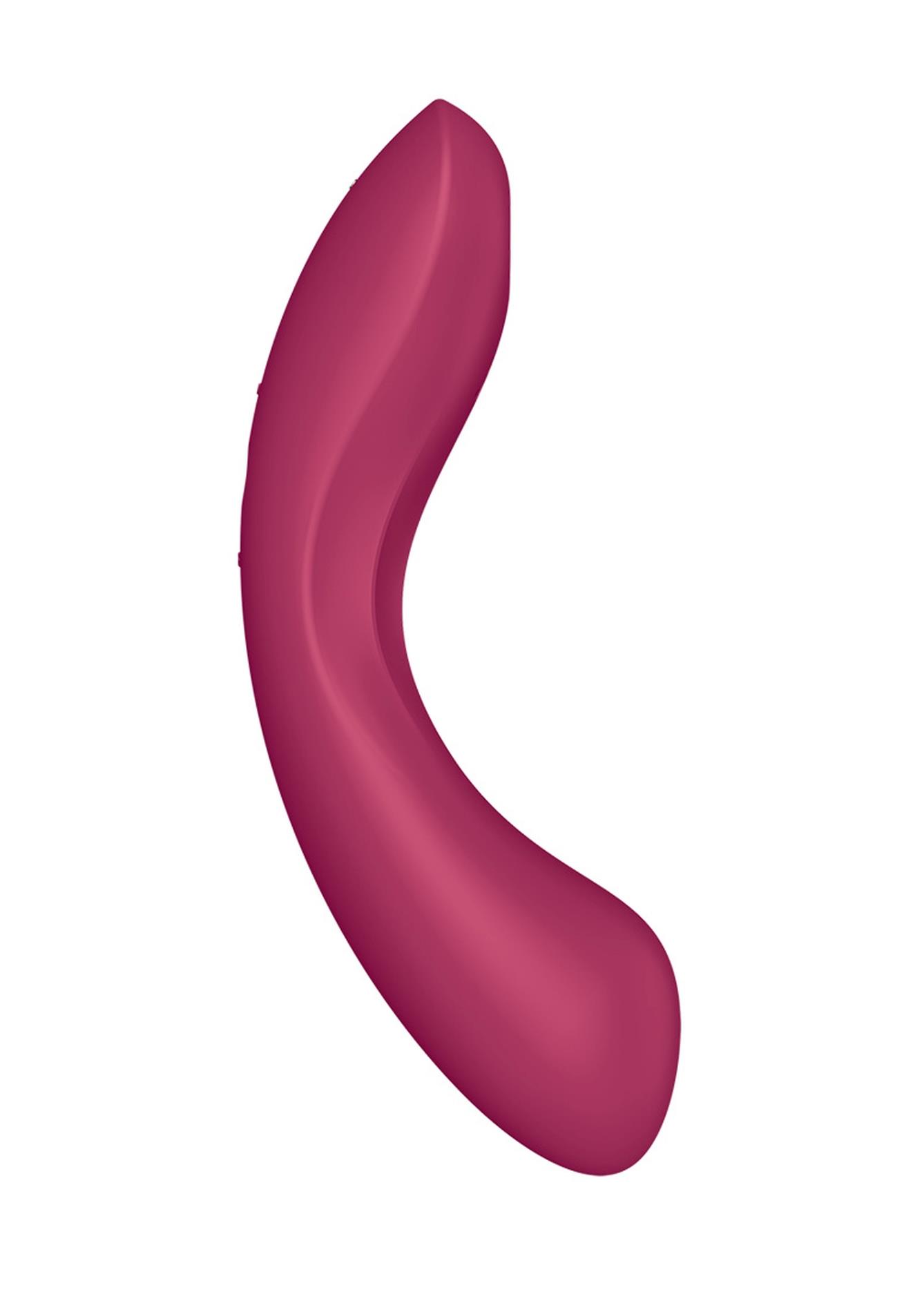 Wibrator silikonowy Satisfyer Curvy Trinity 1 czerwony USB - obrazek 5