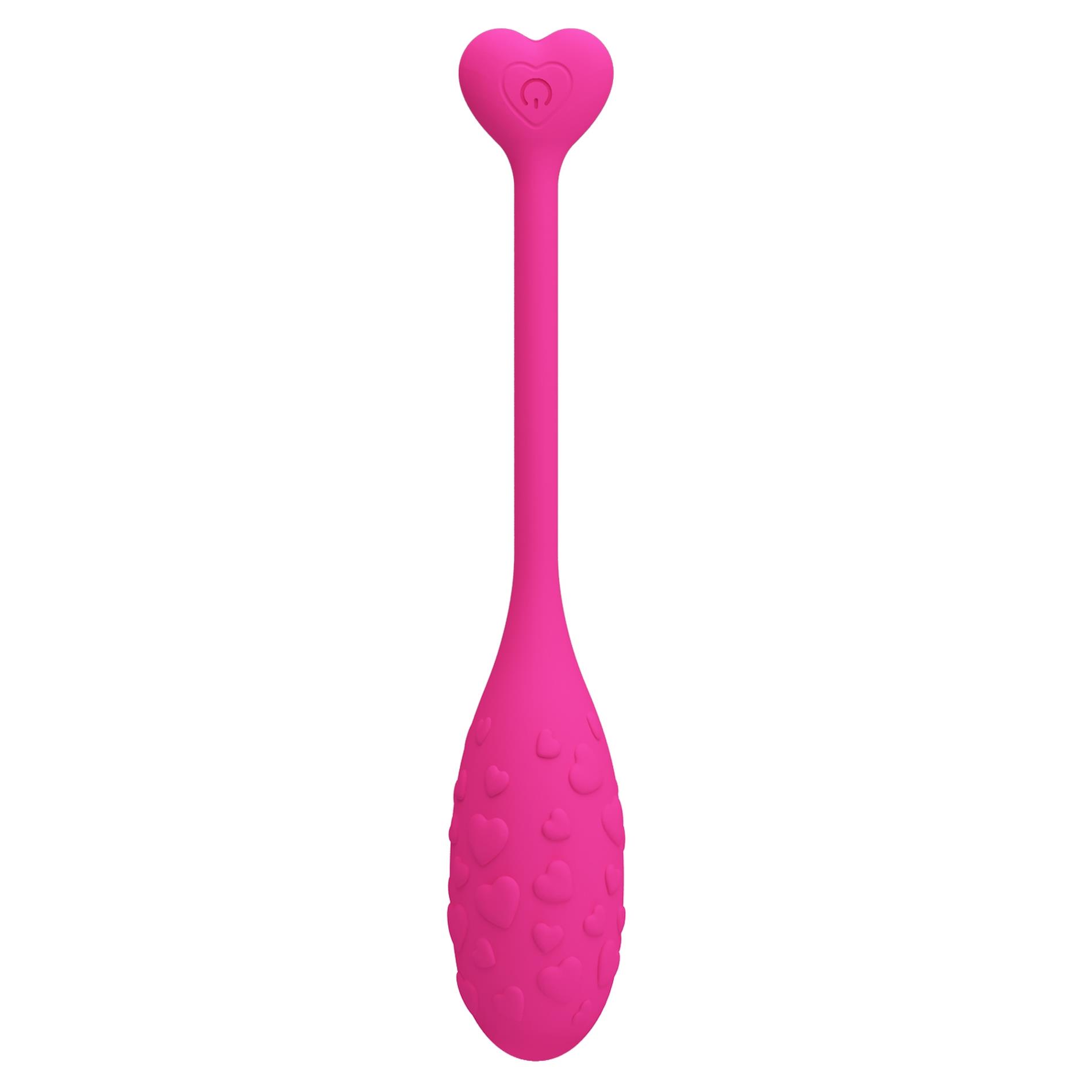 Jajeczko wibrujące Pretty Love Fisherman różowe z aplikacją 12 trybów - obrazek 15