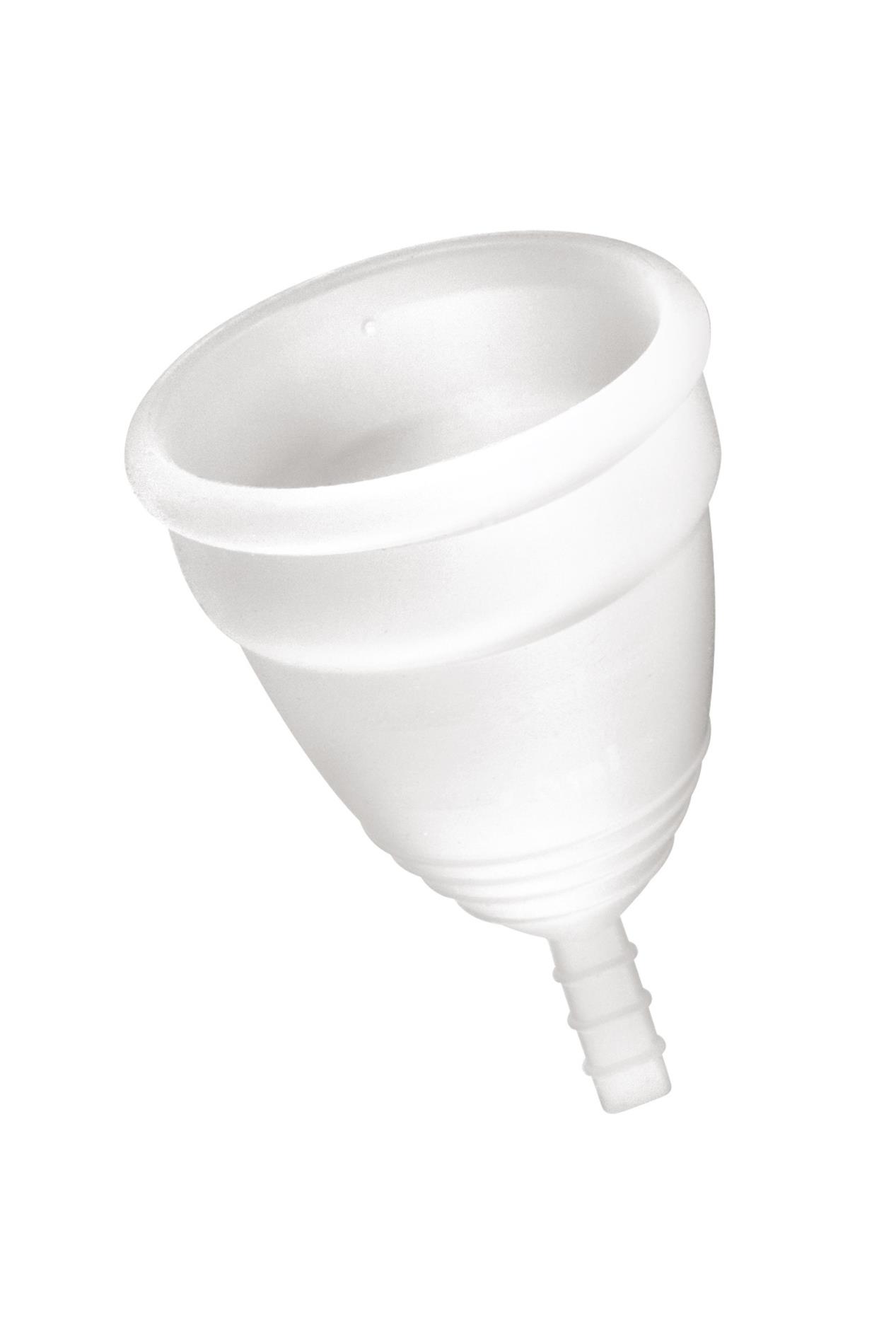 Kubeczek menstruacyjny Yoba biały S silikonowy 70 mm - obrazek 2