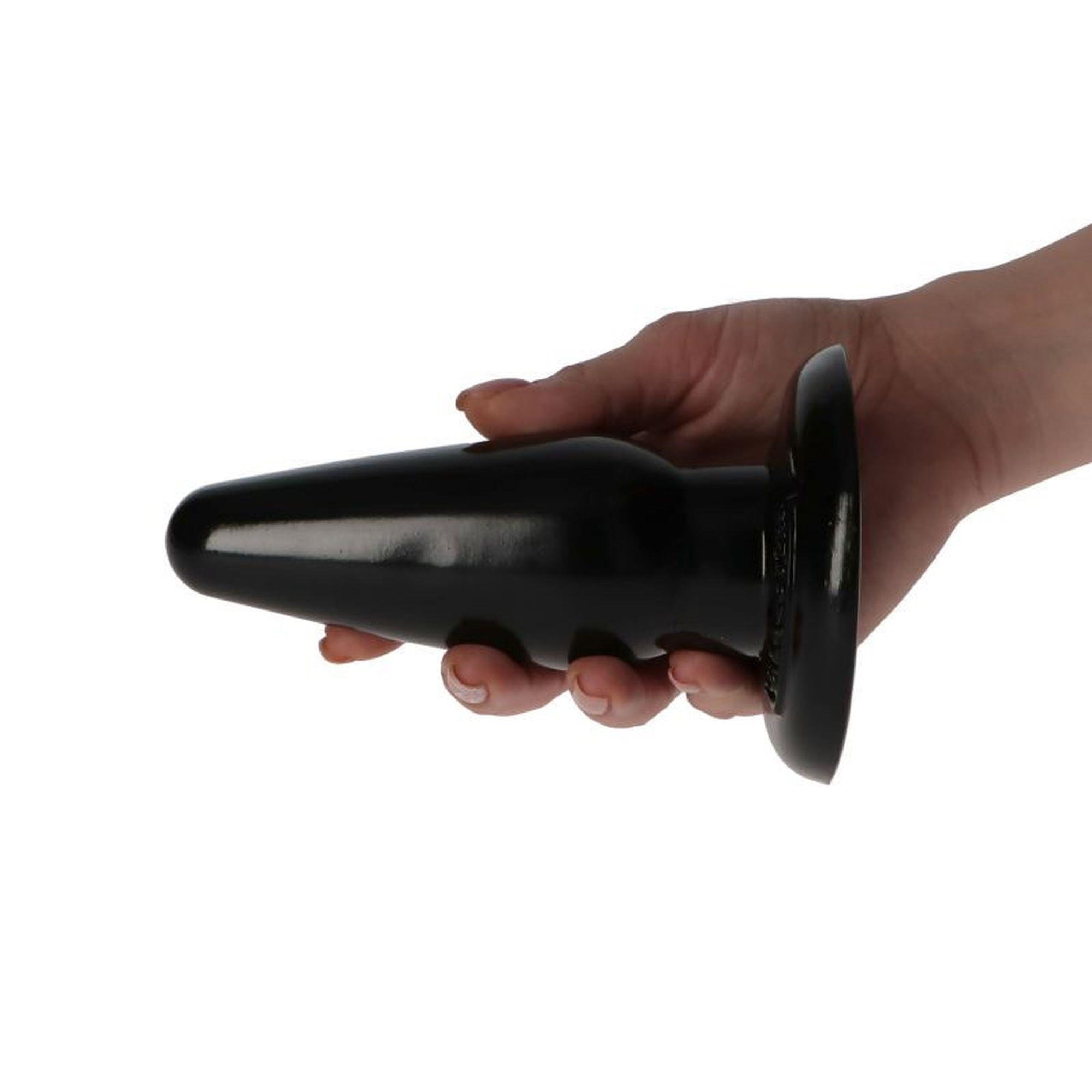 Korek analny Italian Cock Toyz4lovers czarny 12 cm - obrazek 3
