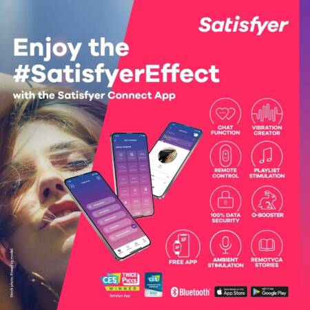 Jajko wibrujące prążkowane Satisfyer Ribbed Petal różowe USB z aplikacją
