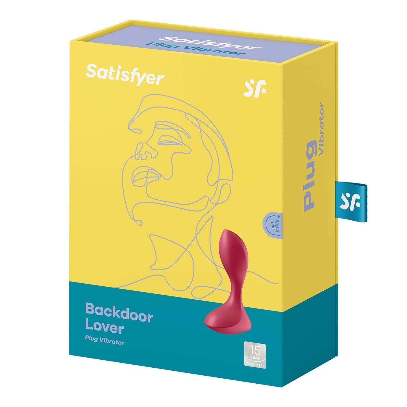 Wibrator analny Satisfyer Backdoor Lover czerwony silikonowy USB 11 cm