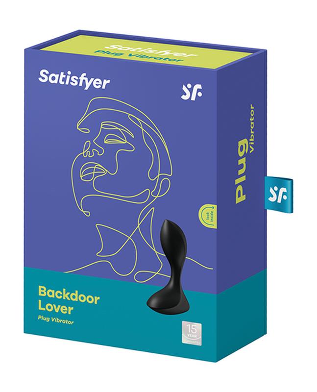 Wibrator analny silikonowy Satisfyer Backdoor Lover czarny 11 cm USB - obrazek 5