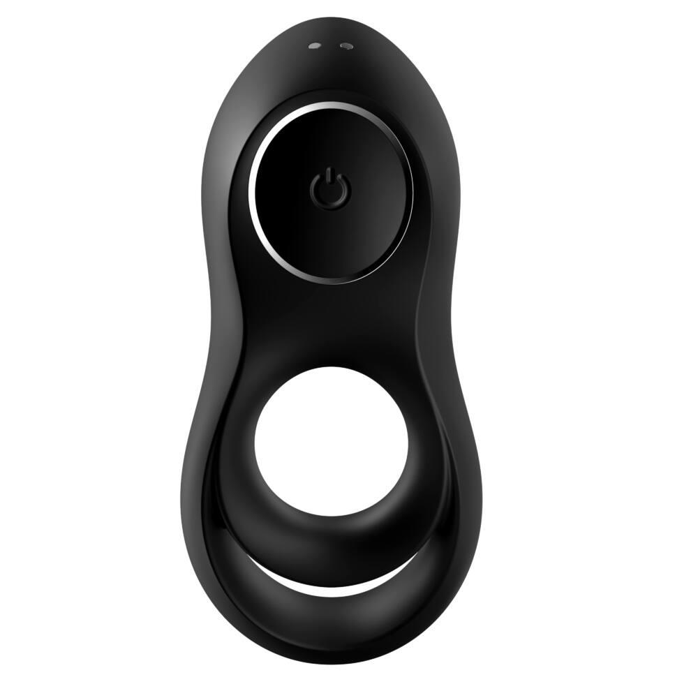 Pierścień wibrujący podwójny Satisfyer Legendary Duo czarny silikonowy - obrazek 6