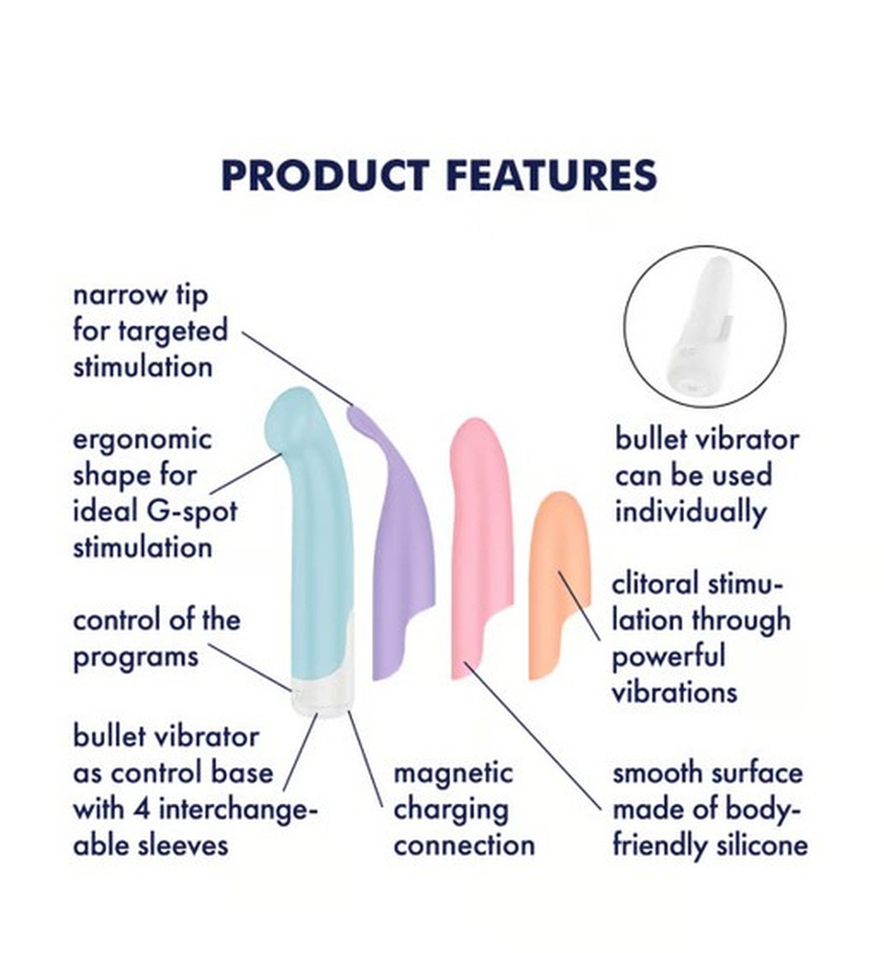 Zestaw wibratorów Satisfyer Playful Four silikonowy USB wodoodporny - obrazek 2