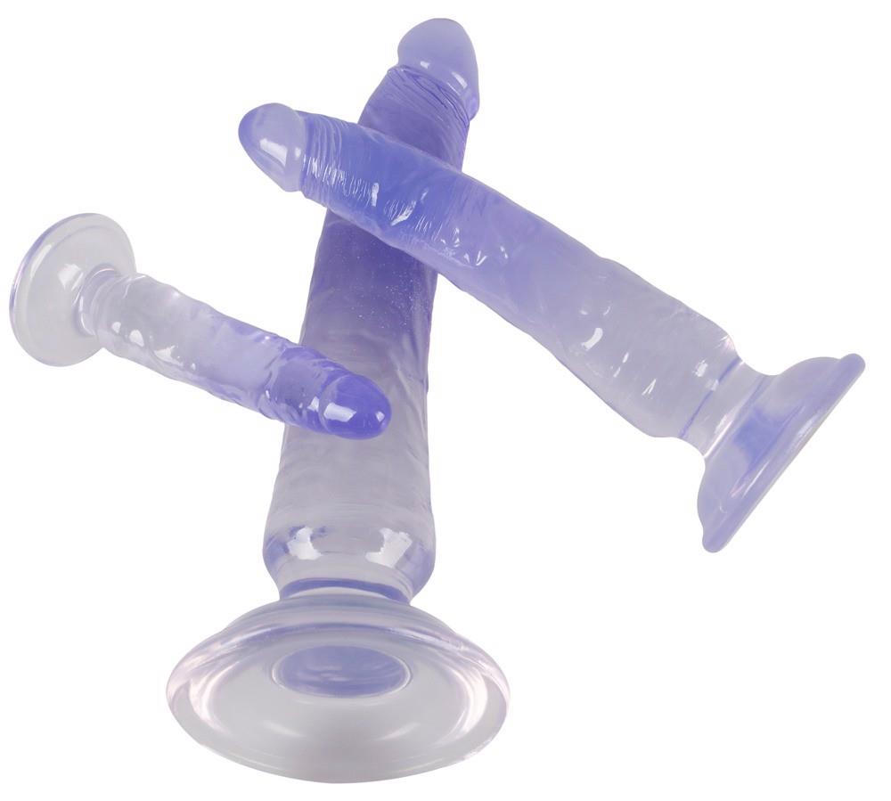Zestaw dildo analnych Crystal 3 sztuki PVC - obrazek 3