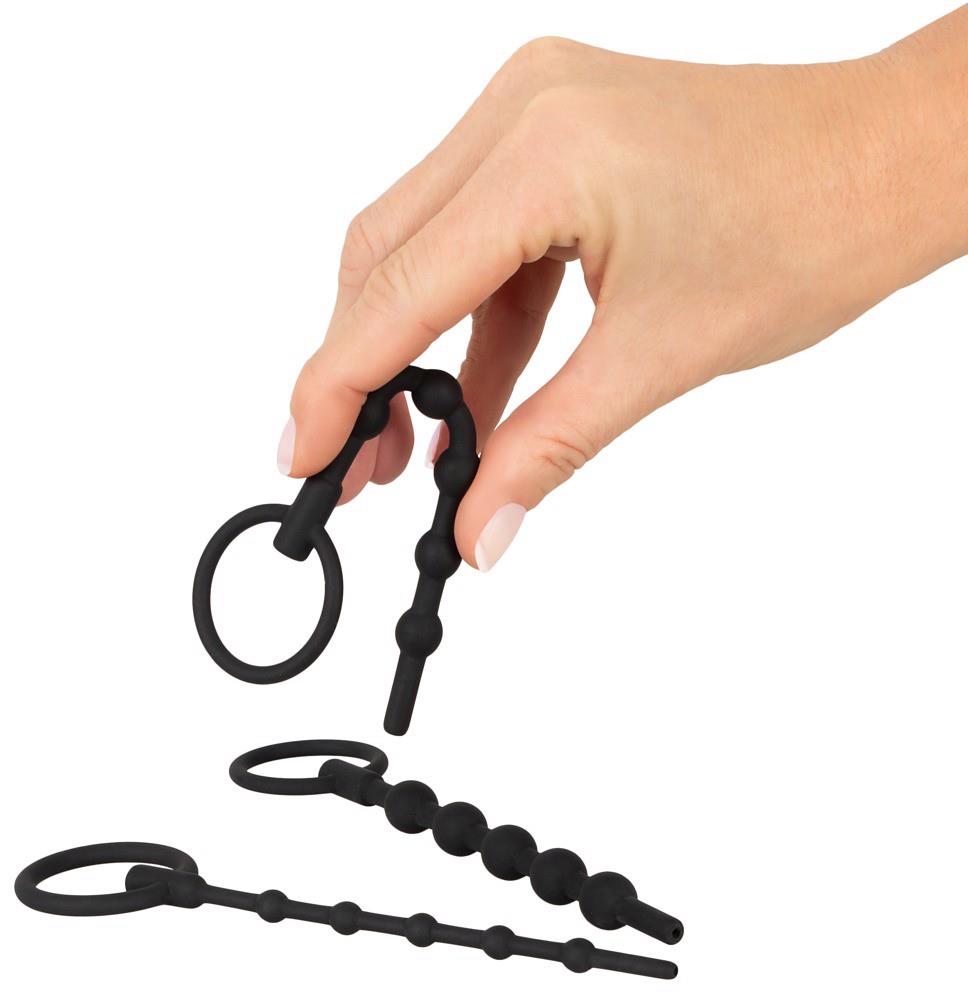 Zestaw 3 silikonowych penis plugów Penisplug 16 cm - obrazek 4