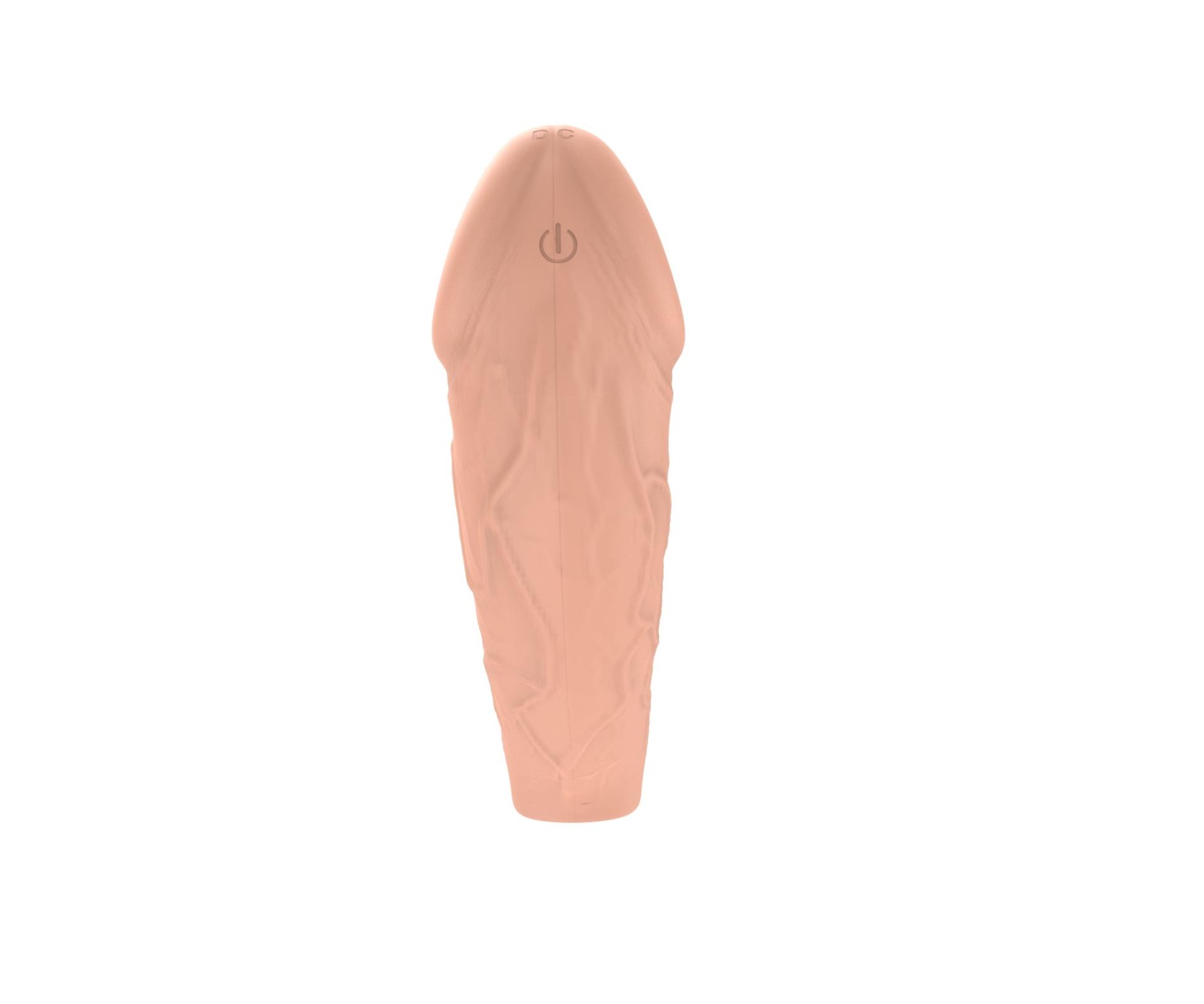 Wibrująca przedłużka silikonowa B-Series Magic USB 10 funkcji